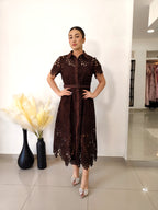 VESTIDO DE GIPURE