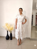 VESTIDO DE GIPURE