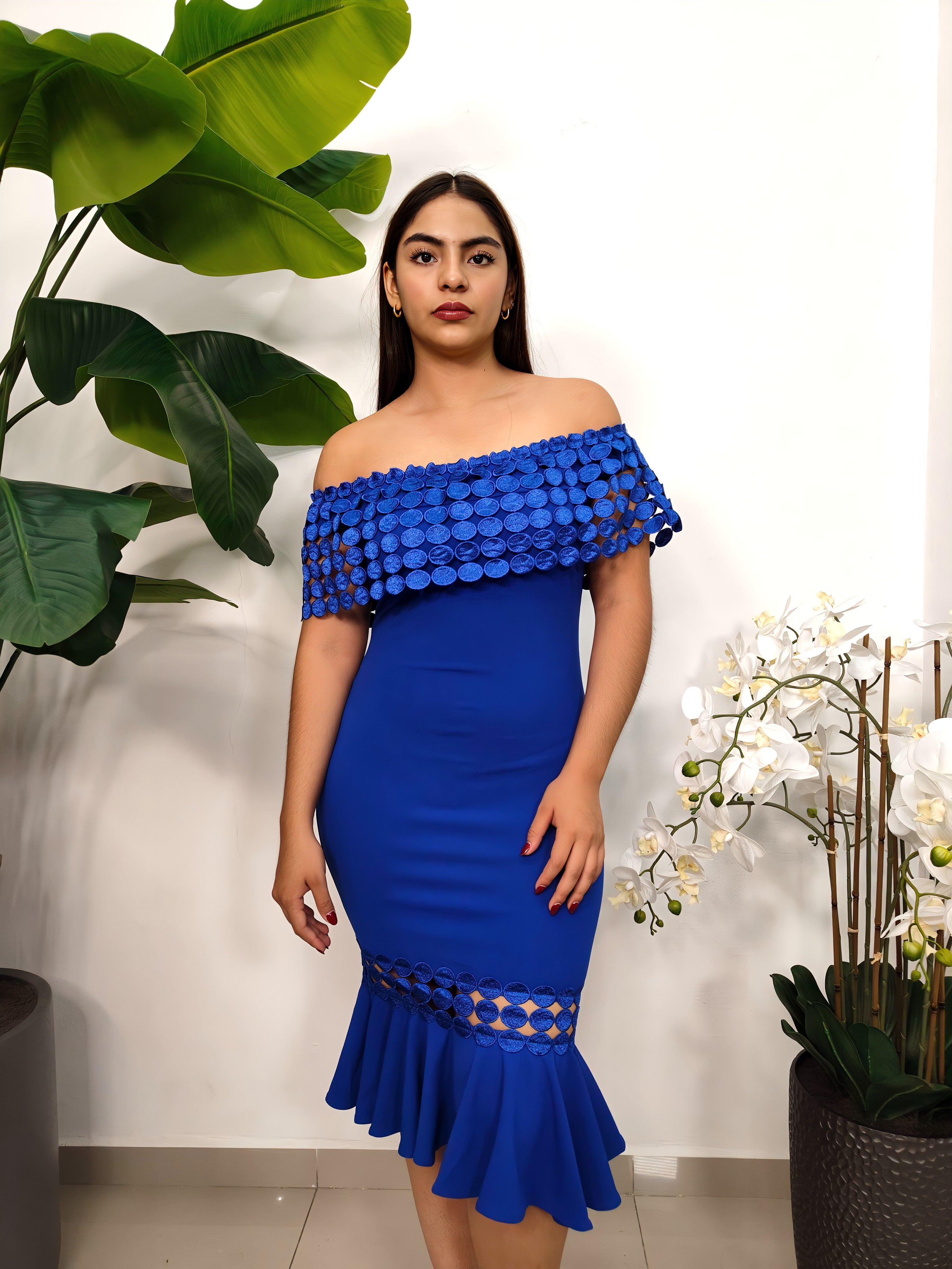 MIDI DRESS AZUL