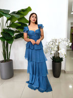 VESTIDO DE OLANES EVENTOS ESPECIALES